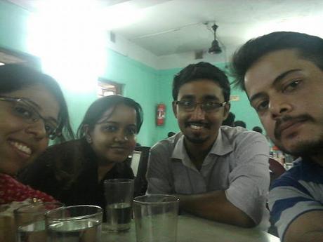 Selfie at coffee house-with-shreya-tiyasha-adwitya-abhirup