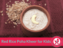 Red Rice Poha Kheer For Kids