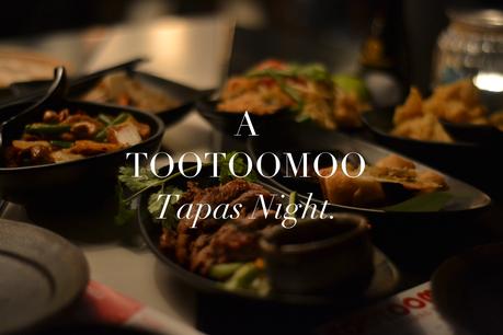Tootoomoo’s Asian tapas menu.