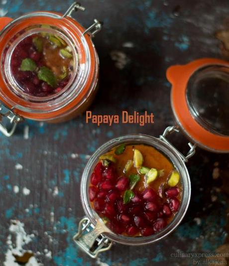 Papaya Delight - No cook exotic dessert Papaya Delight - No cook exotic dessert