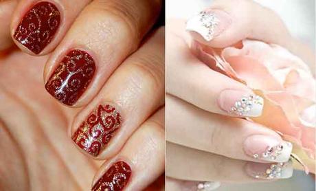 Simple Yet Beautiful Nail Art Designs to Try Now. Nail art designs for Mehandi celebration