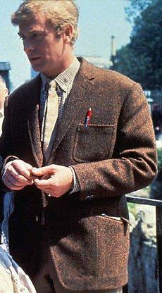 Michael Caine as Alfie – Brown Tweed Sportcoat Michael