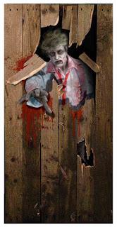 Image: Forum Novelties Photo-Realistic Zombie Door Cover | Door cover with photo realistic zombie print