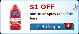 $1.00 off one Ocean Spray Grapefruit Juice