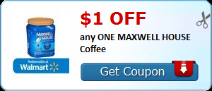 $1.00 off any ONE MAXWELL HOUSE Coffee