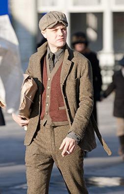 Jimmy Darmody’s Tweed Norfolk Suit Michael Pitt as Jimmy Darmody on the set of Boardwalk Empire while filming