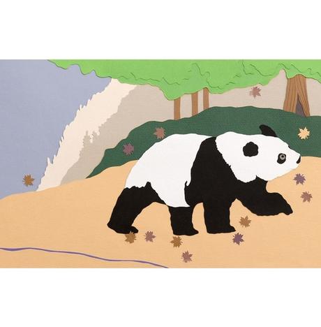 Panda Walking Print at Etsy