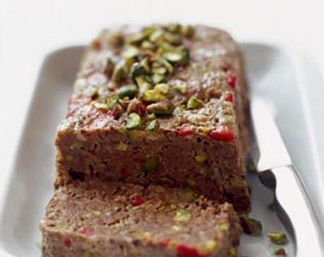 Moroccan Meatloaf With Pistachios and Peppers