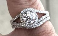 Essovius’s A.JAFFE Engagement Ring (Top View) - image from Essovius