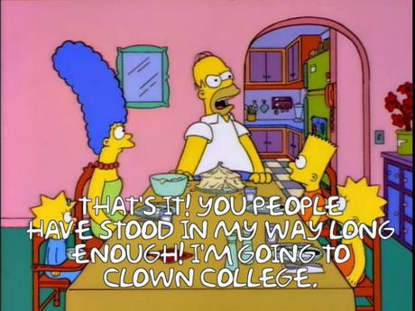 Homer Simpson Clown College