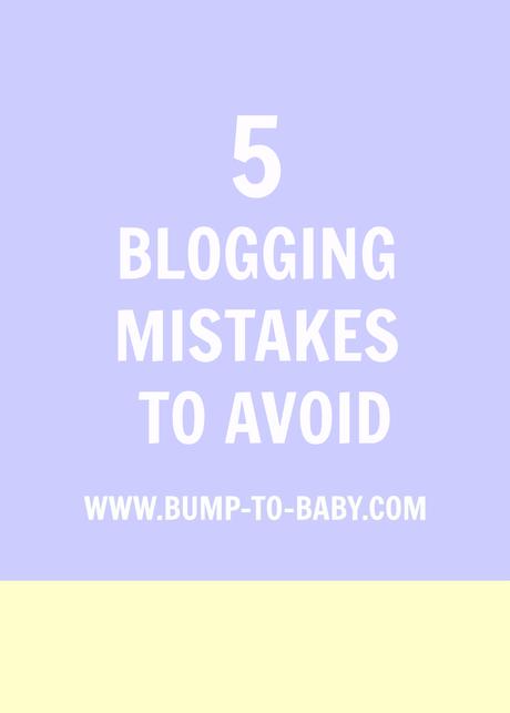 5 Blogging Mistakes To Avoid