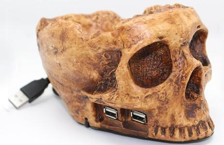 Top 10 Scary and Silly Halloween Gadgets Skull USB Hub