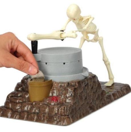 Top 10 Scary and Silly Halloween Gadgets Skeleton Ghost Grinding Money Box