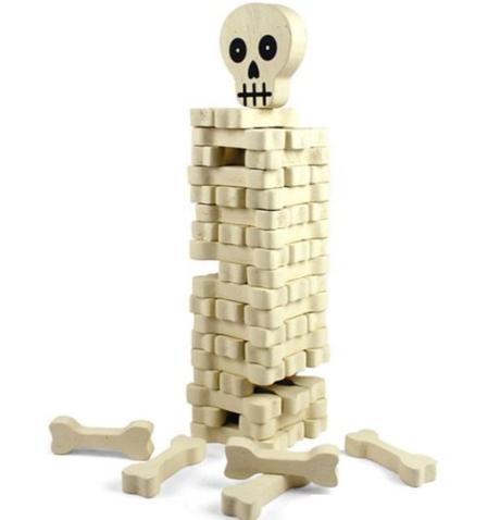 Top 10 Scary and Silly Halloween Gadgets Skull and Bones Jenga