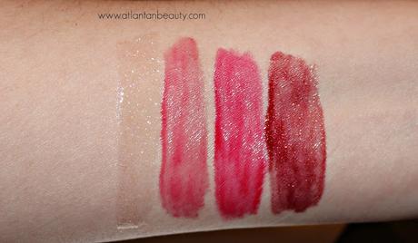 M.A.C Nutcracker Sweet Red Lip Gloss Kit Swatches