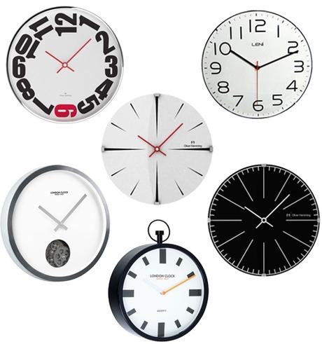 Modern Black & White Wall Clocks