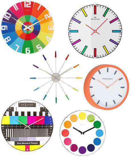 Modern Multicolor Wall Clocks