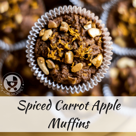 spiced carrot walnut muffins