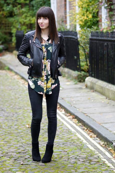 Hello Freckles All Saints Leather Biker Jacket #BikerPortraits Outfit Personal Style