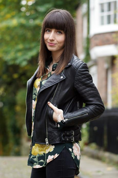 Hello Freckles All Saints Leather Biker Jacket #BikerPortraits Outfit Personal Style