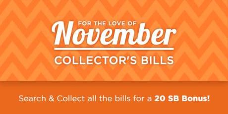 Image: Collect all 4 Collector’s Bills and you’ll instantly earn a 20 SB Bonus!