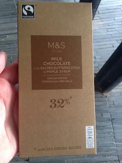 M&S Salted Butterscotch & Maple Syrup Milk Chocolate
