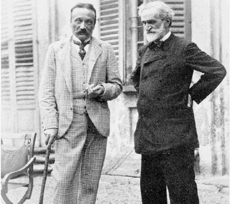 Arrigo Boito & Verdi (Photo: Achille Ferrario, Gazzetta di Parma, 1892)