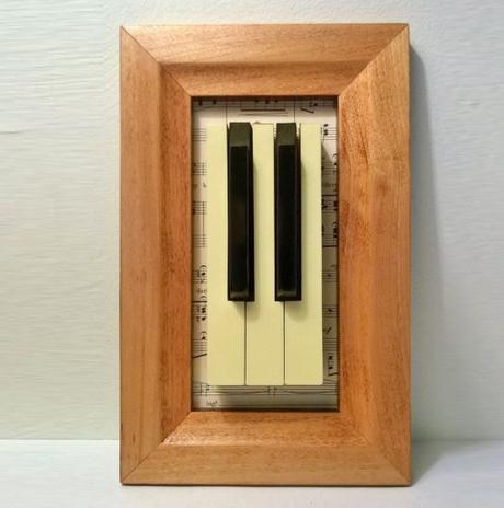 Piano Keys Used To Make Decor Art