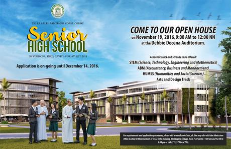 DLSZ Senior High School Open House on November 19