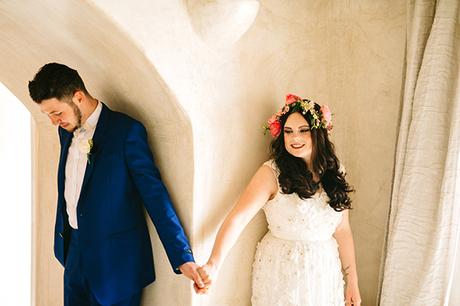Colorful boho wedding in Santorini | Maxine & Lorenz vintage-elie-saab-wedding-gowns-2