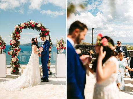 Colorful boho wedding in Santorini | Maxine & Lorenz vintage-elie-saab-wedding-dresses