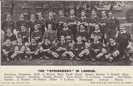 The Springbok rugby team in 1906 - photo: public domain. 