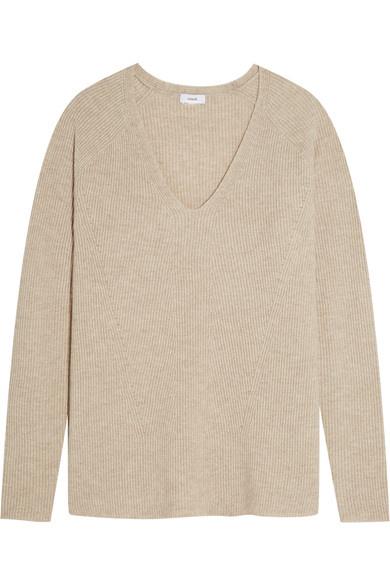 v-neck wool cashmere sweater