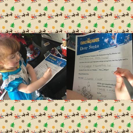 A Christmasaurus santa letter A Christmasaurus santa letter