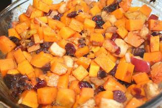 Butternut Squash, Apple and Cranberry Bake
