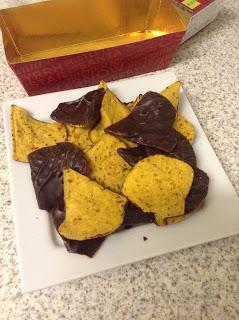 marks spencer belgian dark chocolate coated chilli tortilla chips