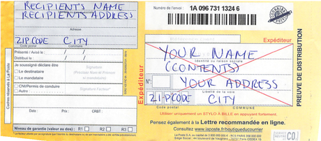 How to Send a Registered Letter in France recommande4