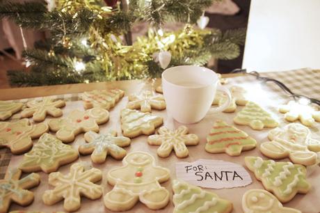 Christmas sugar cookies for santa