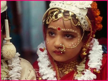 Indian child bride.: 