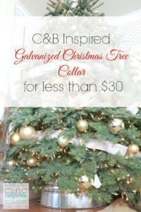 CB Inspired Galvanized Christmas Tree Collar