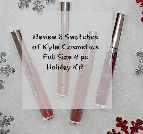 Kylie Cosmetics Holiday 2016 Full Sized 4 PC Lip Set