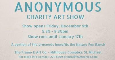 Anonymous Charity Art Show - starts today!