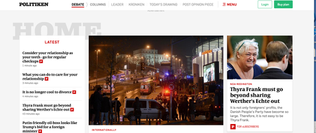 In Denmark: great redesign of mobile, website for Politiken