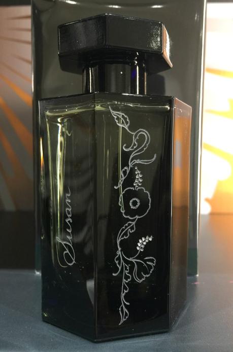 hand-engraved perfume bottle