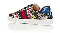 Frost And Floral:  Gucci New Ace Jacquard Sneaker