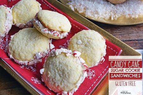 Candy Cane Sugar Cookie Sandwiches (gluten free) Candy Cane Sugar Cookie Sandwiches (gluten free)
