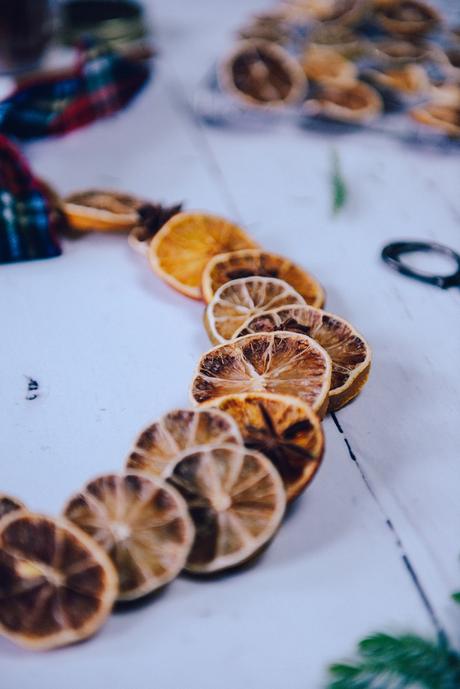 Oven Dehydrated Citrus for Holiday Decorating // www.WithTheGrains.com