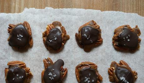 Salted caramel chocolate clusters