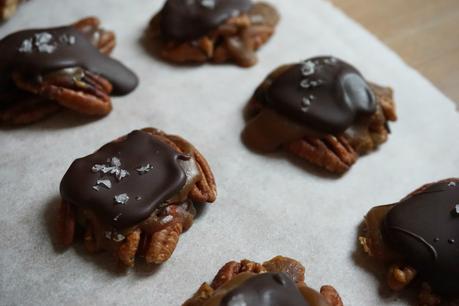 Salted caramel chocolate clusters