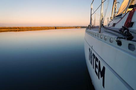 Are we in Florida yet? sailboat anchored